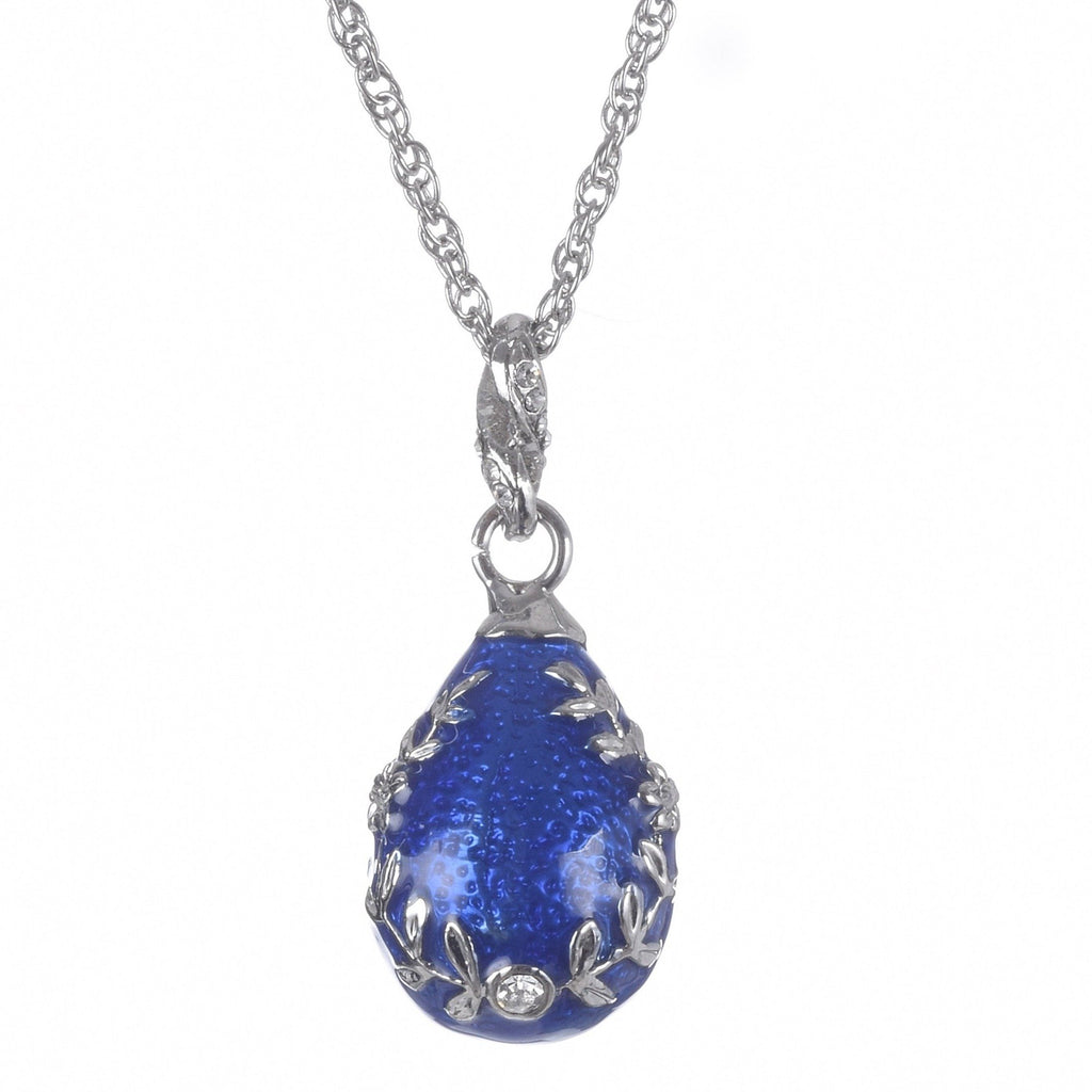 Blue Egg Pendant Necklace - 99fab 