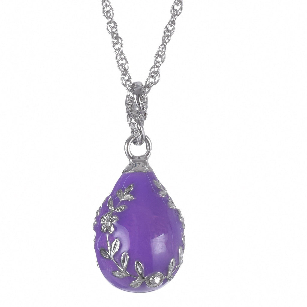 Purple Egg Pendant Necklace - 99fab 