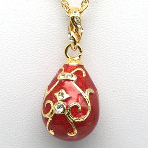 Red Egg Pendant Necklace