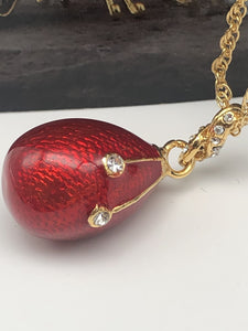 Red Egg Pendant Necklace