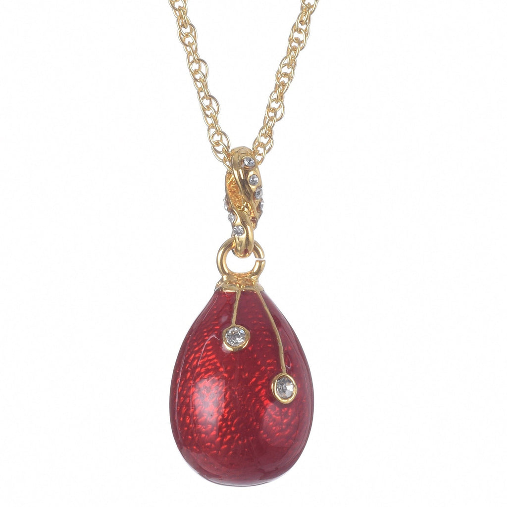 Red Egg Pendant Necklace - 99fab 