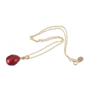 Red Egg Pendant Necklace