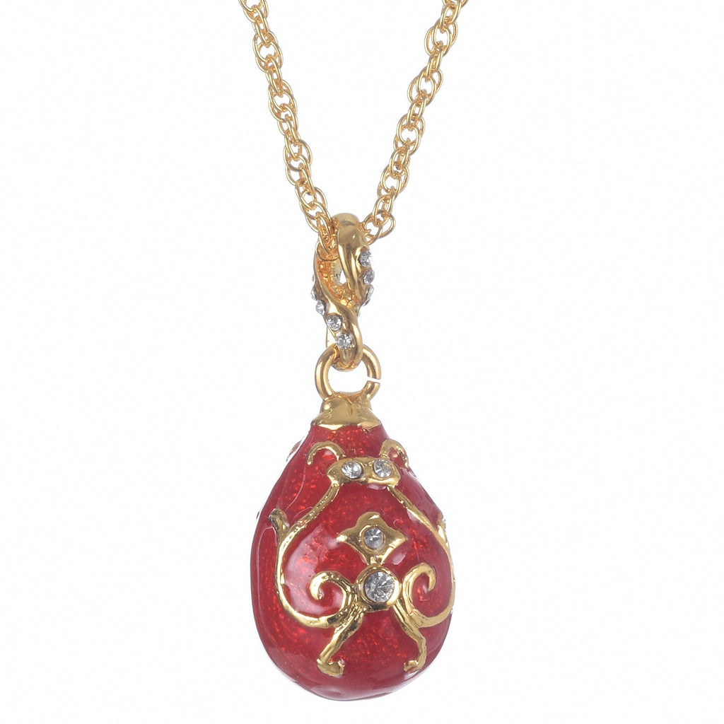 Red Egg Pendant Necklace - 99fab 