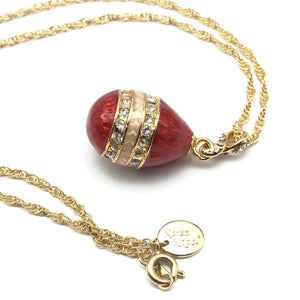 Red Egg Pendant Necklace