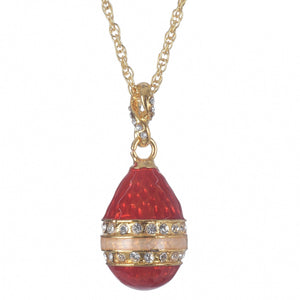 Red Egg Pendant Necklace