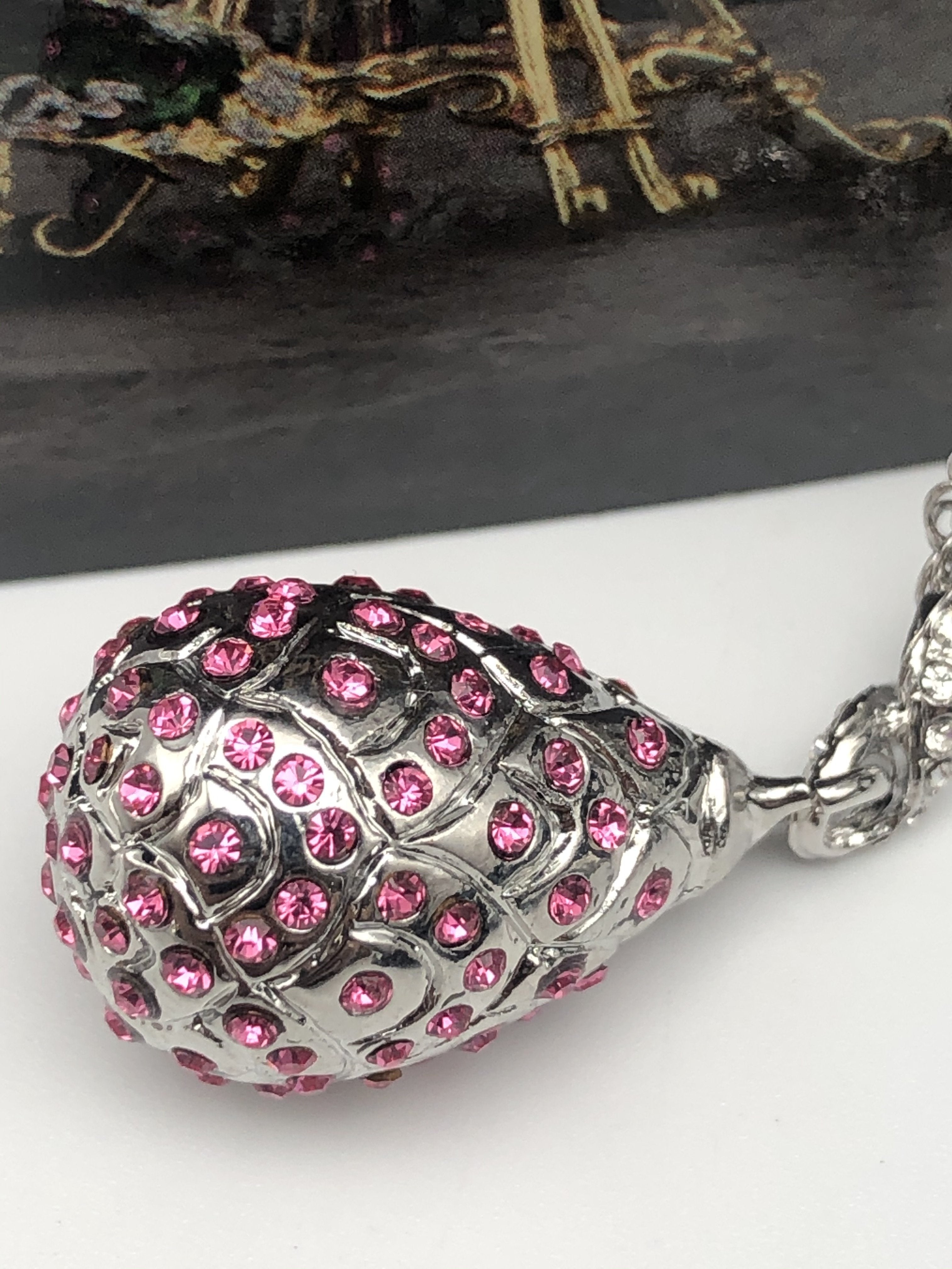 Silver Egg Pendant Necklace