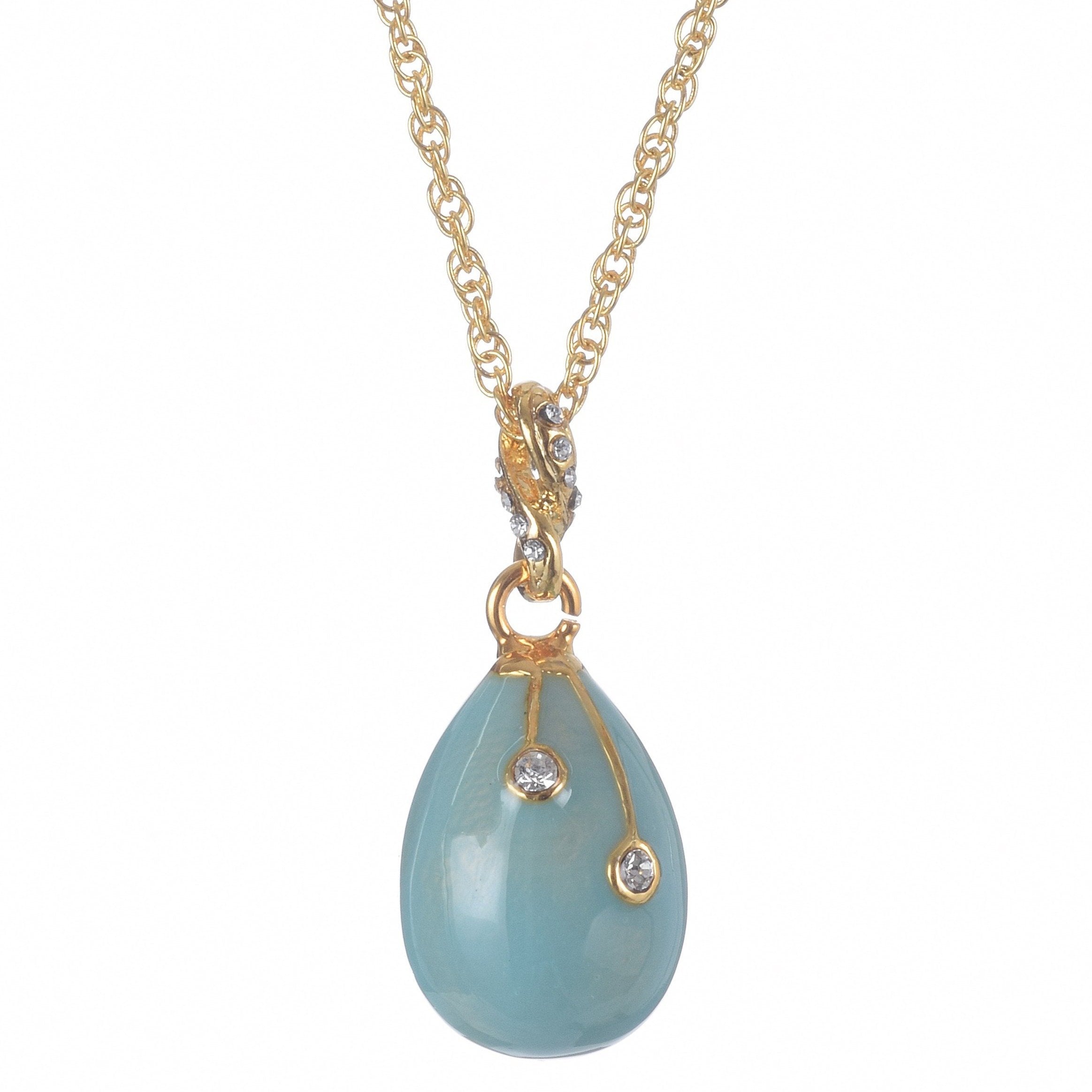 Turquoise Egg Pendant Necklace