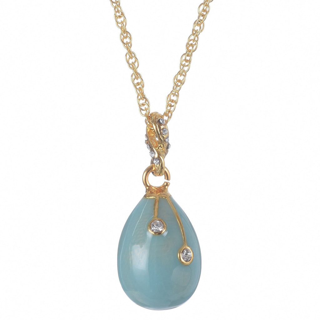 Turquoise Egg Pendant Necklace - 99fab 