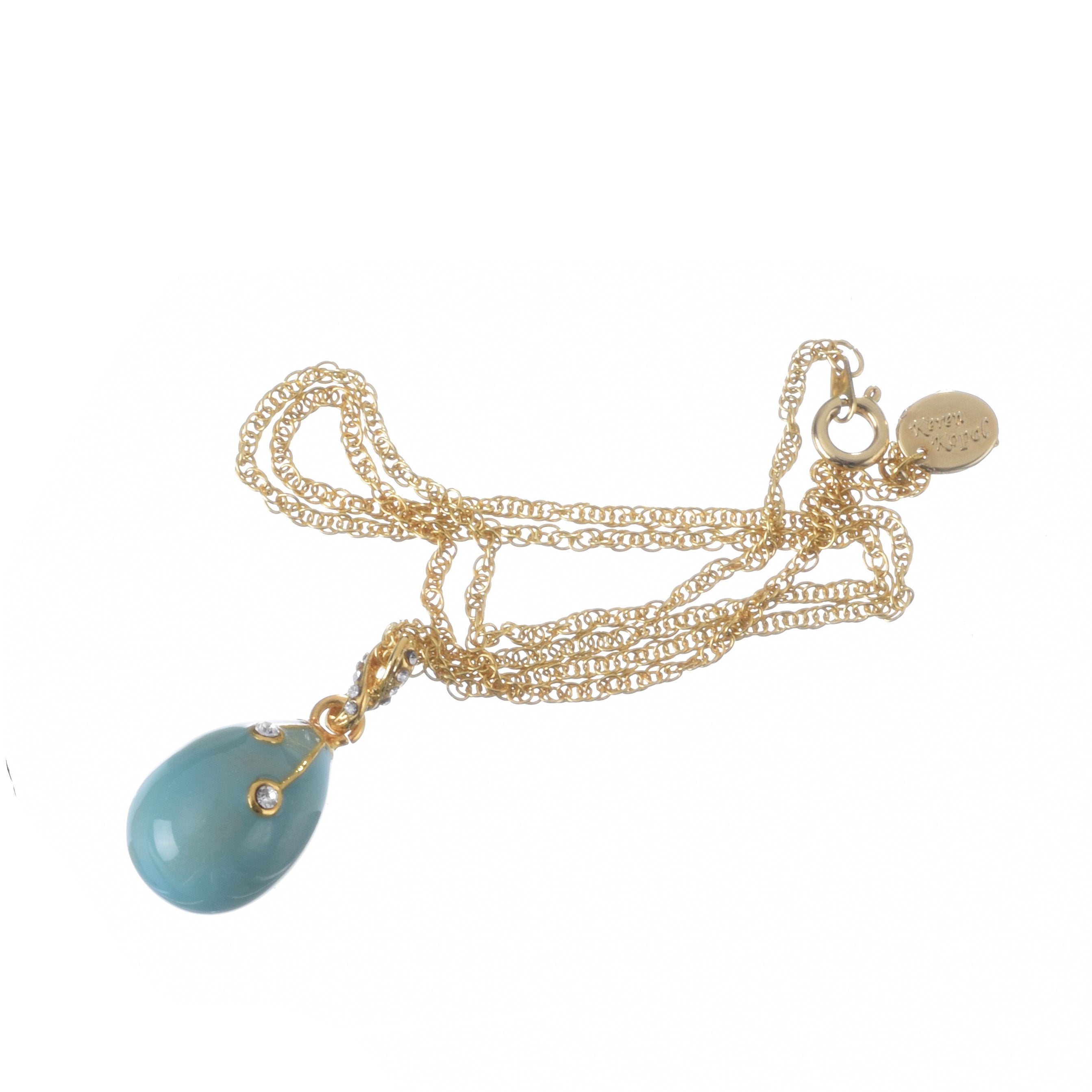 Turquoise Egg Pendant Necklace