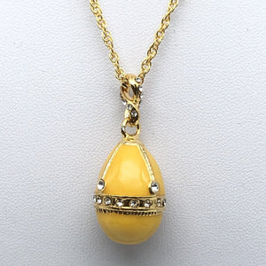 Yellow Egg Pendant Gold Necklace