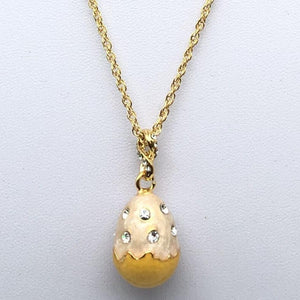 Yellow Egg Pendant Necklace