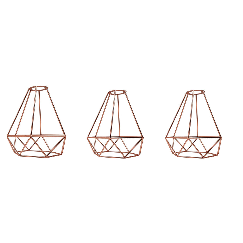 Metal Easy fit wire cage Rose Gold pack 3 - 99fab 