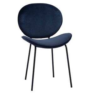 Ormer Dining Chair - Navy Velvet