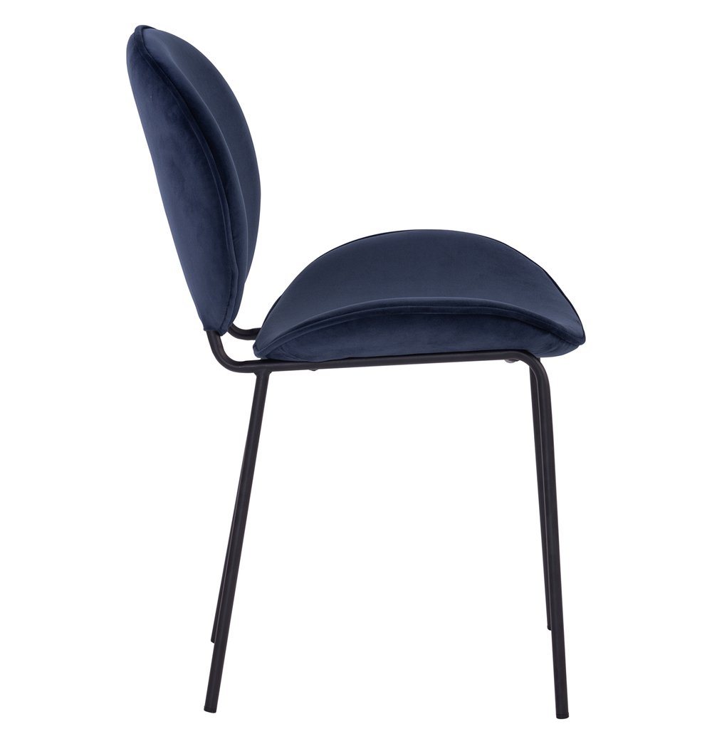 Ormer Dining Chair - Navy Velvet