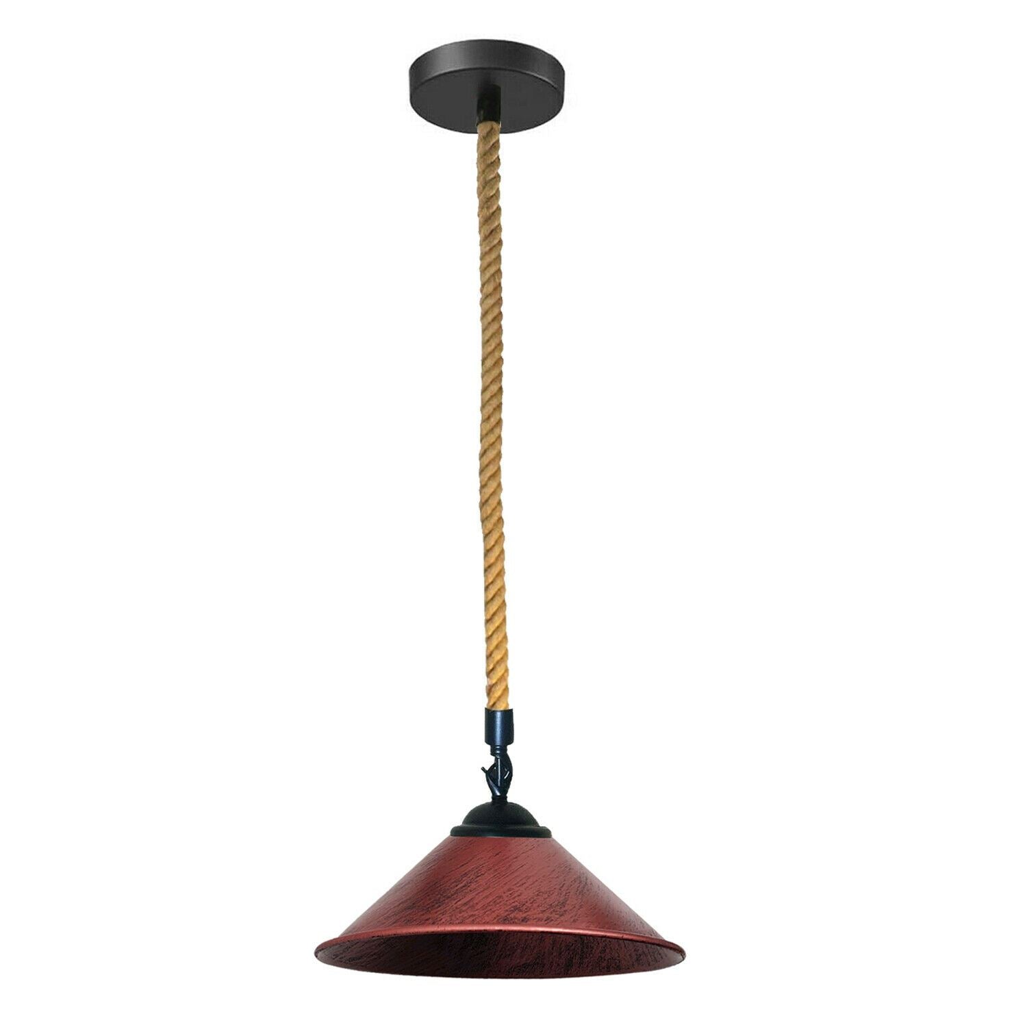 Pendant Light cone Shade With Hemp Rope