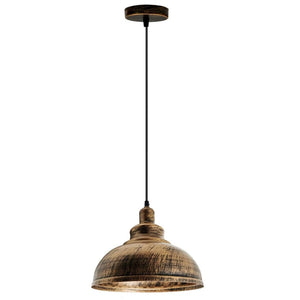 Vintage industrial Brushed Curvy Pendant Light~1139