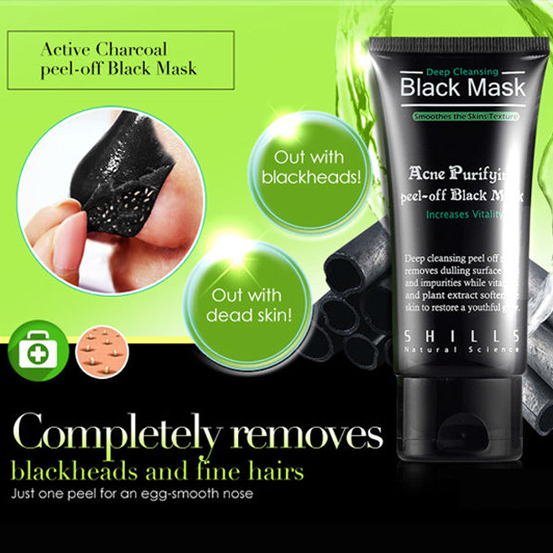 Shills Deep Cleansing purifying peel off black face mask - black mask - 99fab.com