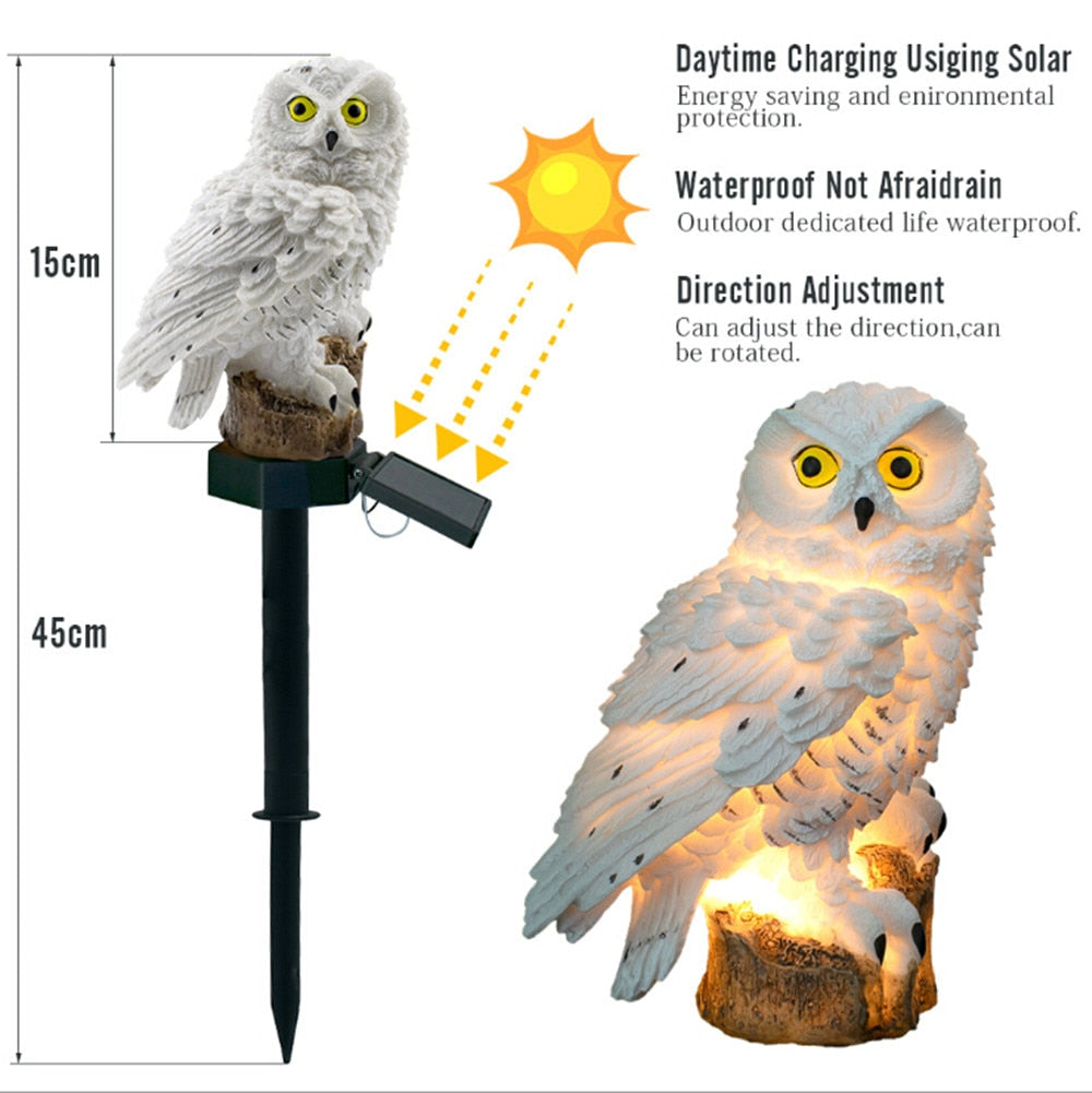 Owl Solar Powered Waterproof IP65 Outdoor Lamps - solar light - 99fab.com