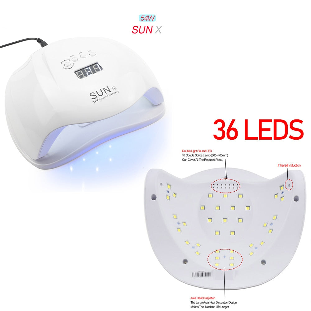 Nail Art Set With UV LED Lamp Dryer - Nail Art Tools - 99fab.com