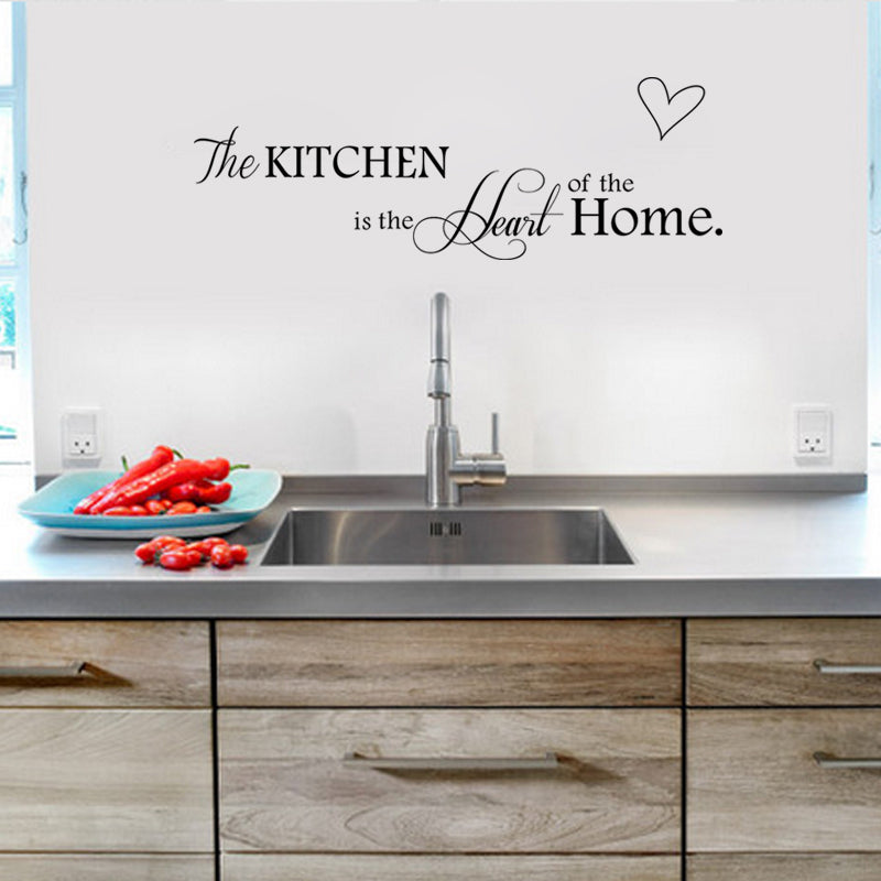 Kitchen is Heart of the Home Letter Pattern Wall Sticker - wall sticker - 99fab.com