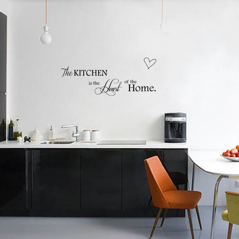 Kitchen is Heart of the Home Letter Pattern Wall Sticker - wall sticker - 99fab.com