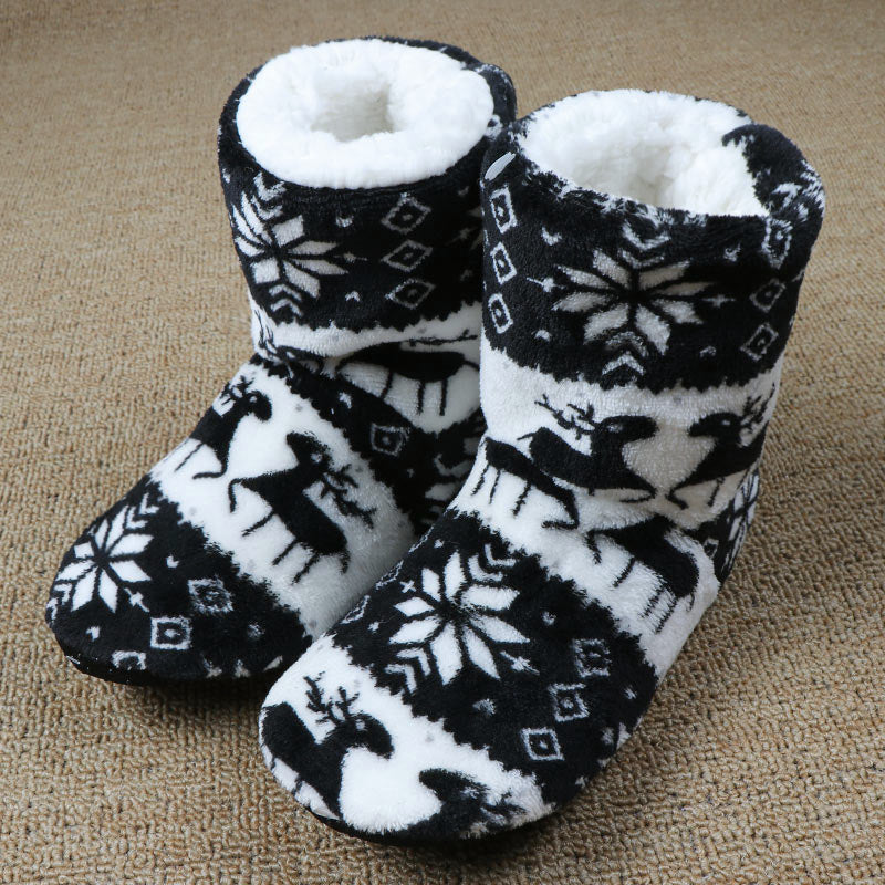 Christmas Winter Women Warm Fur Slippers Claquette Fourrure - women shoes - 99fab.com