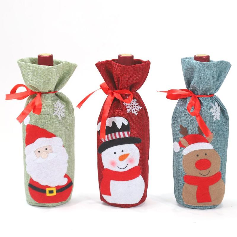 Christmas Snowman Wine Bottle Cover - Bottle Cover - 99fab.com