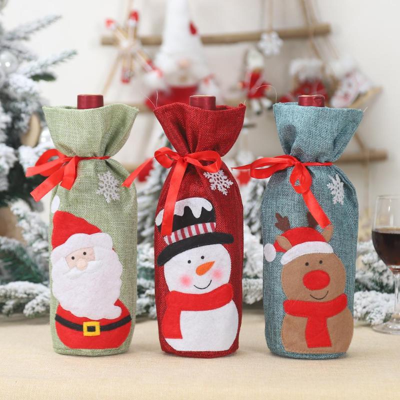 Christmas Snowman Wine Bottle Cover - Bottle Cover - 99fab.com