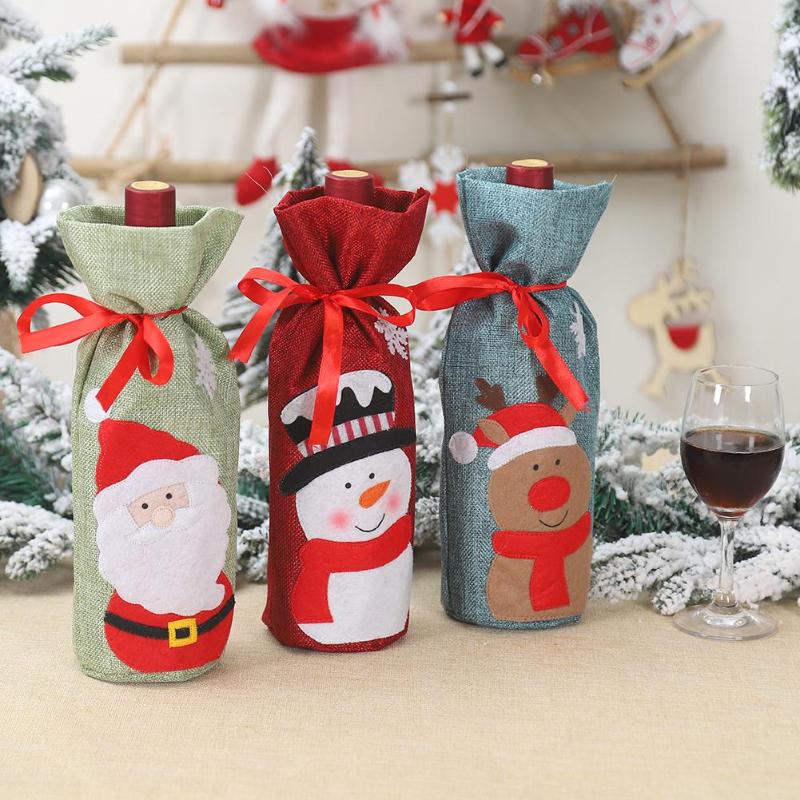 Christmas Snowman Wine Bottle Cover - Bottle Cover - 99fab.com