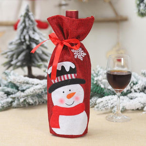 Christmas Snowman Wine Bottle Cover - Bottle Cover - 99fab.com