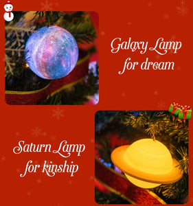 Planetary Galaxy 3D Printed Moon Christmas Decorations Lamp - Moon Lamp - 99fab.com