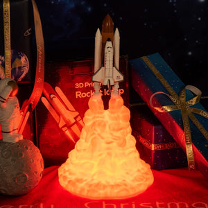 3D Print Space Shuttle Rocket Lamp Night Light - led lamp - 99fab.com