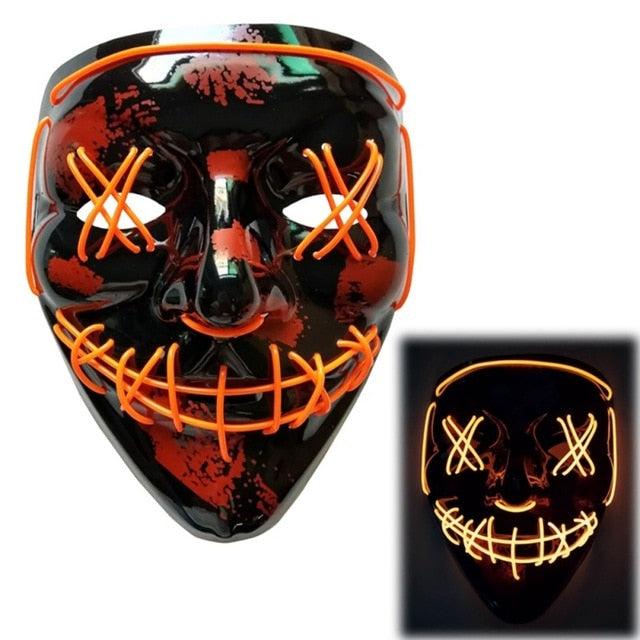 Halloween LED Mask Purge Light Up Glowing Masks