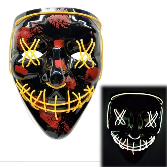 Halloween LED Mask Purge Light Up Glowing Masks