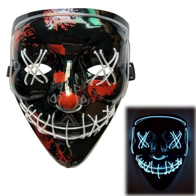 Halloween LED Mask Purge Light Up Glowing Masks