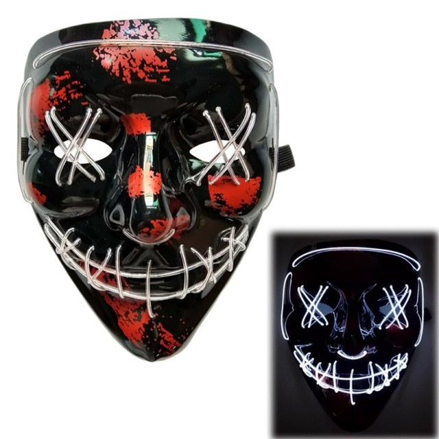 Halloween LED Mask Purge Light Up Glowing Masks