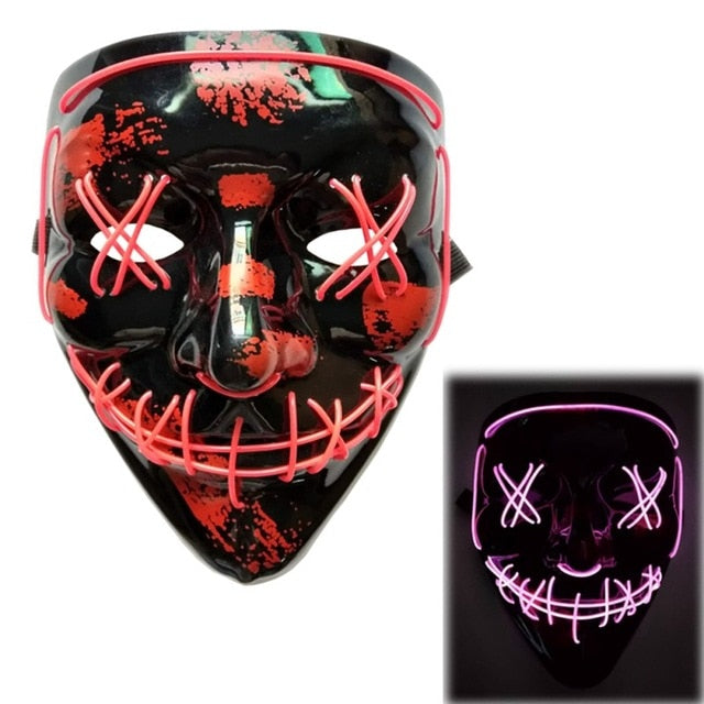 Halloween LED Mask Purge Light Up Glowing Masks