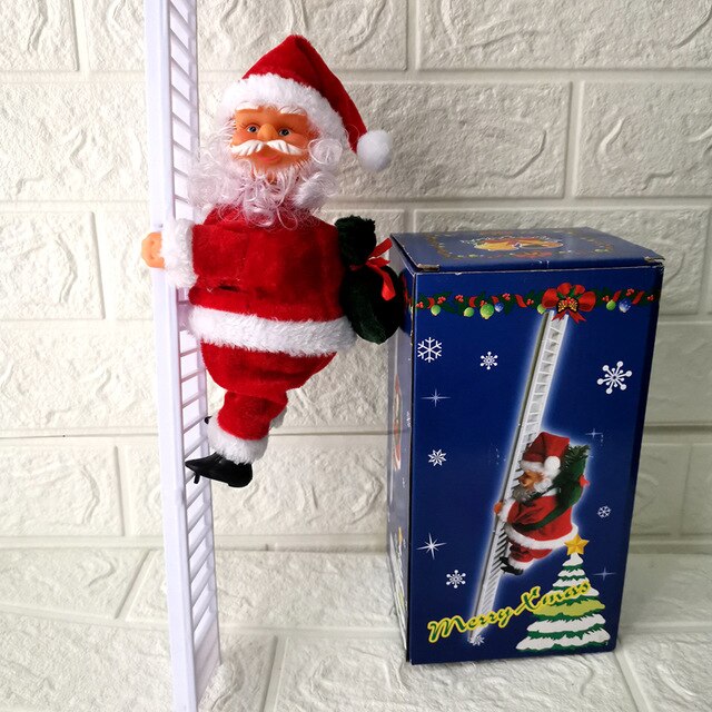 Christmas Santa Claus Electric Climb Ladder - Christmas Tree Ornaments - 99fab.com