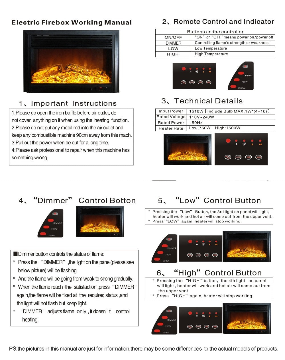 LED burner optical artificial emulation charcoal flame decoration - Fireplace Burners - 99fab.com