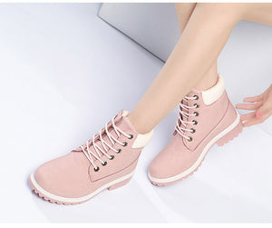 New 2017 Autumn Early Winter Shoes Women Flat Heel Martin Boots - women shoes - 99fab.com