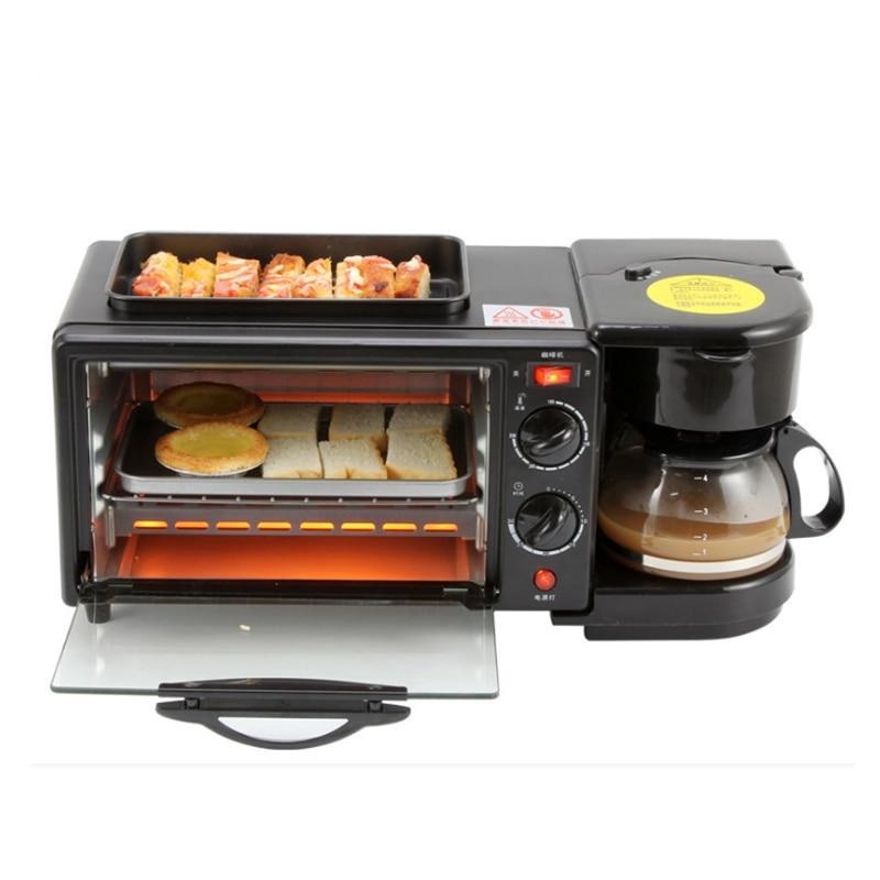 3 In 1 Electric Breakfast Machine Multifunction Coffee maker frying pan mini oven - Breakfast Machine - 99fab.com