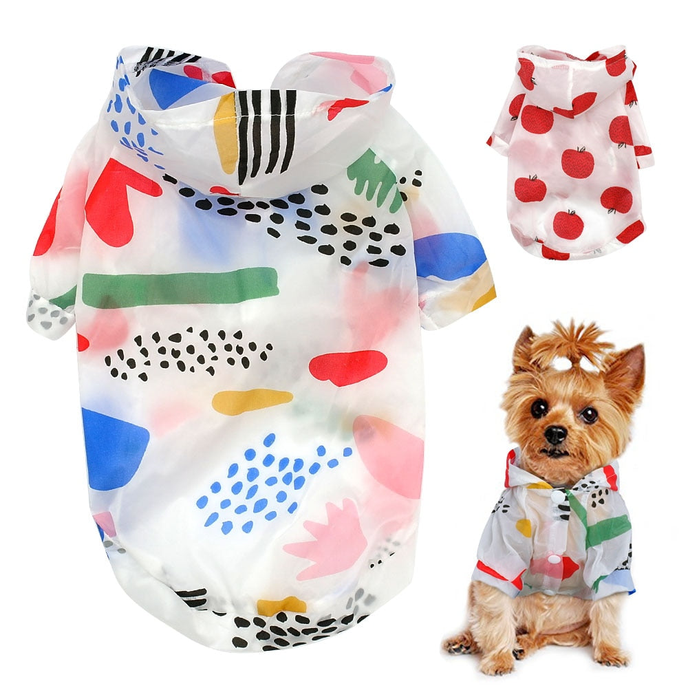 Dog Raincoat Sun-proof Clothing Summer Sun Protection Hoodie Small Dog Clothes - 99fab 
