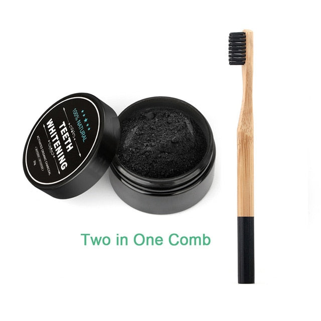 Natural Teeth Whitening Oral Hygiene Dental Care Bamboo Activated Charcoal