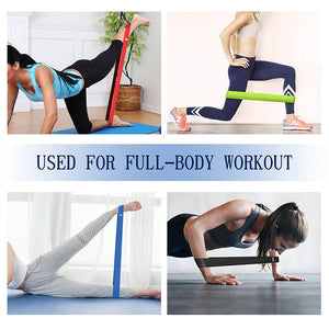 5pcs Yoga Resistance Loop Exercise Bands for Home Fitness, Stretching, Strength Training, Pilates - Yoga Resistance Bands - 99fab.com