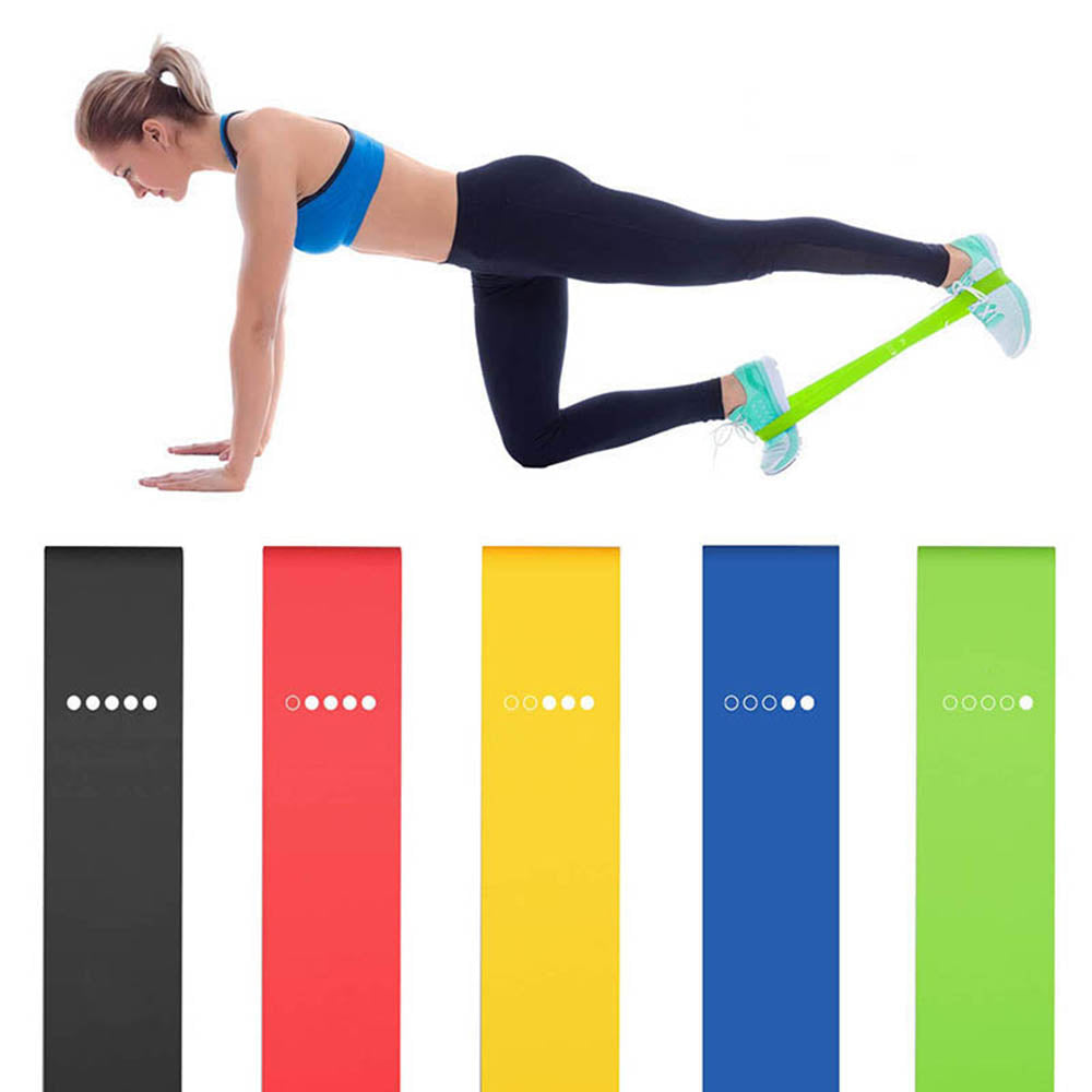 5pcs Yoga Resistance Loop Exercise Bands for Home Fitness, Stretching, Strength Training, Pilates - Yoga Resistance Bands - 99fab.com