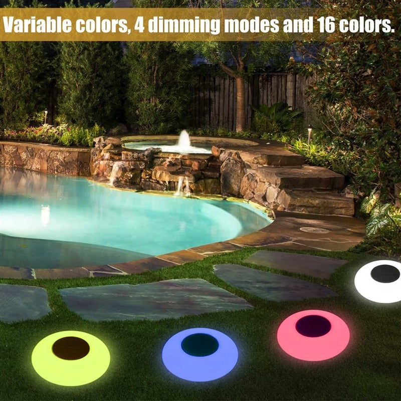 RGB Solar Lawn LED Swimming Pool Floating Light Water Drift lamp