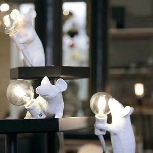 Nordic Modern Resin Mouse Table Lamp LED Night Lights