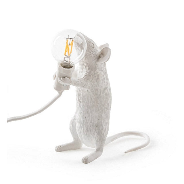 Nordic Modern Resin Mouse Table Lamp LED Night Lights