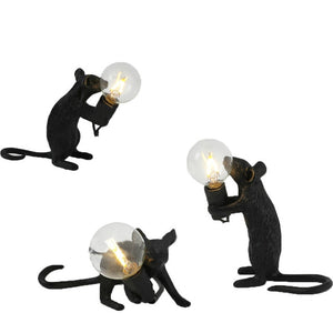 Nordic Modern Resin Mouse Table Lamp LED Night Lights