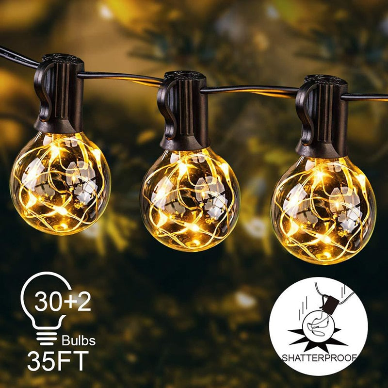 Solar Powered LED Outdoor Garden Yard Waterproof String Lights B99 - 99fab 